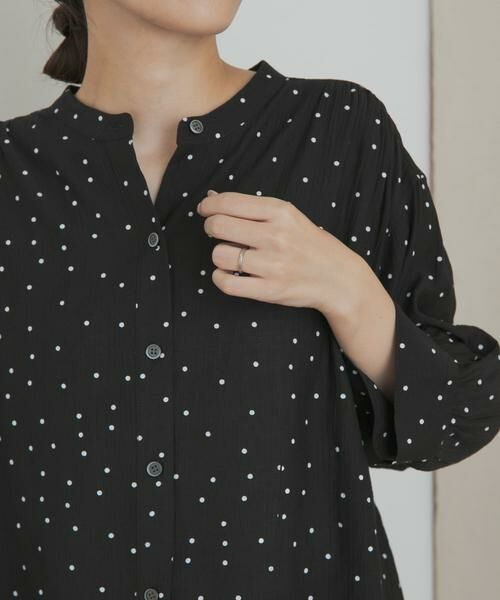 URBAN RESEARCH DOORS / アーバンリサーチ ドアーズ シャツ・ブラウス | 楊柳ドット5分袖ブラウス | 詳細21