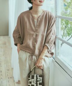 URBAN RESEARCH DOORS / アーバンリサーチ ドアーズ シャツ・ブラウス | リネンドロストドルマンブラウス