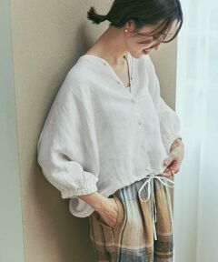 URBAN RESEARCH DOORS / アーバンリサーチ ドアーズ シャツ・ブラウス | リネンドロストドルマンブラウス