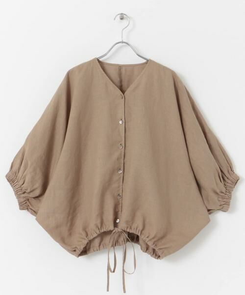 URBAN RESEARCH DOORS / アーバンリサーチ ドアーズ シャツ・ブラウス | リネンドロストドルマンブラウス | 詳細14