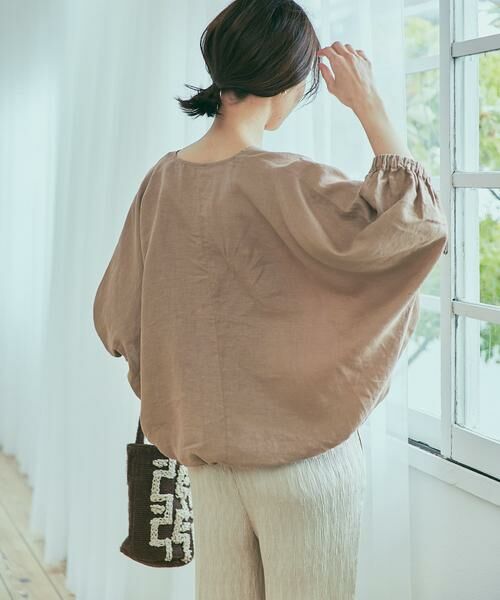 URBAN RESEARCH DOORS / アーバンリサーチ ドアーズ シャツ・ブラウス | リネンドロストドルマンブラウス | 詳細5