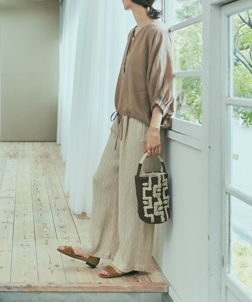 URBAN RESEARCH DOORS / アーバンリサーチ ドアーズ シャツ・ブラウス | リネンドロストドルマンブラウス | 詳細9