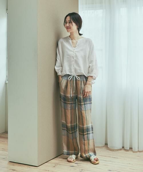 URBAN RESEARCH DOORS / アーバンリサーチ ドアーズ シャツ・ブラウス | リネンドロストドルマンブラウス | 詳細30