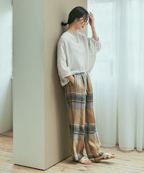 URBAN RESEARCH DOORS / アーバンリサーチ ドアーズ シャツ・ブラウス | リネンドロストドルマンブラウス | 詳細29