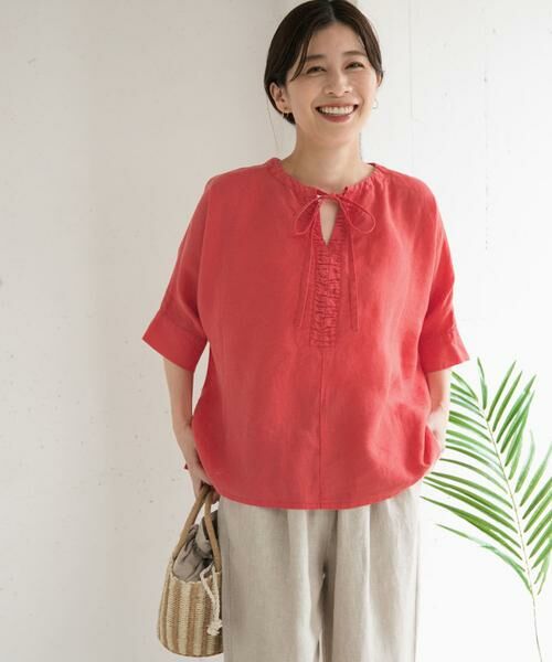 URBAN RESEARCH DOORS / アーバンリサーチ ドアーズ シャツ・ブラウス | リネン2WAYブラウス | 詳細1