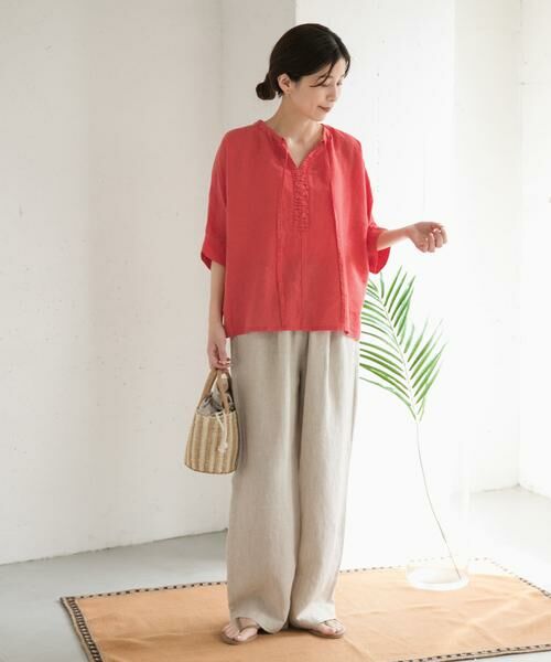 URBAN RESEARCH DOORS / アーバンリサーチ ドアーズ シャツ・ブラウス | リネン2WAYブラウス | 詳細10