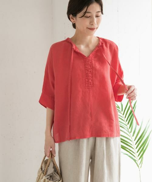 URBAN RESEARCH DOORS / アーバンリサーチ ドアーズ シャツ・ブラウス | リネン2WAYブラウス | 詳細8