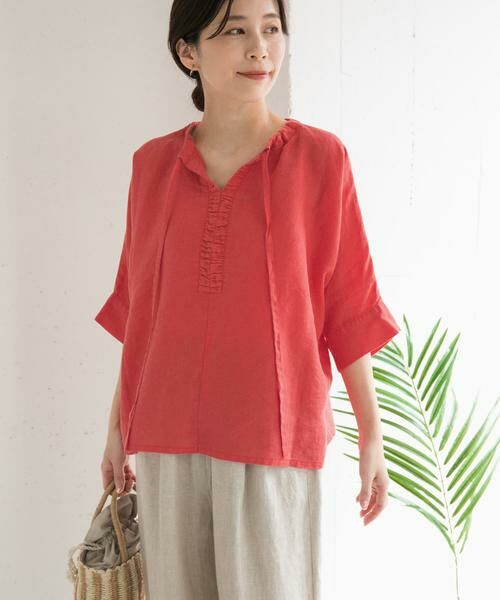 URBAN RESEARCH DOORS / アーバンリサーチ ドアーズ シャツ・ブラウス | リネン2WAYブラウス | 詳細9
