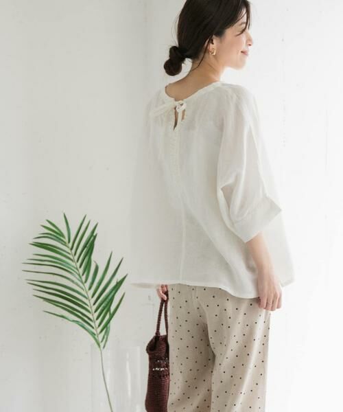 URBAN RESEARCH DOORS / アーバンリサーチ ドアーズ シャツ・ブラウス | リネン2WAYブラウス | 詳細19