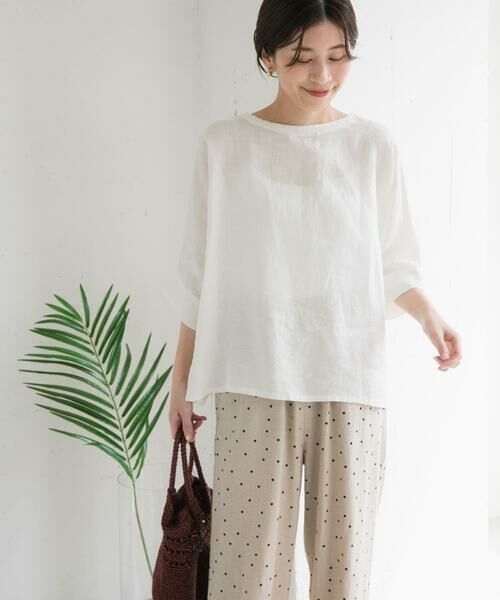 URBAN RESEARCH DOORS / アーバンリサーチ ドアーズ シャツ・ブラウス | リネン2WAYブラウス | 詳細20