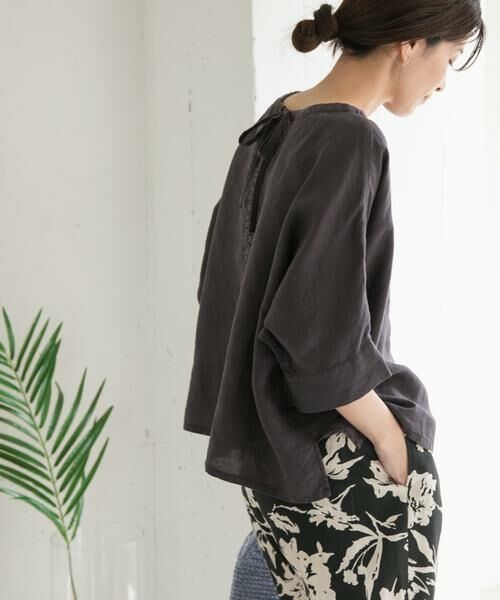 URBAN RESEARCH DOORS / アーバンリサーチ ドアーズ シャツ・ブラウス | リネン2WAYブラウス | 詳細25