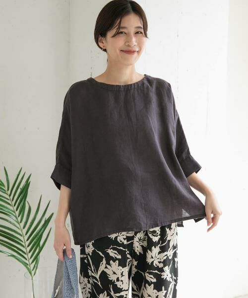 URBAN RESEARCH DOORS / アーバンリサーチ ドアーズ シャツ・ブラウス | リネン2WAYブラウス | 詳細30
