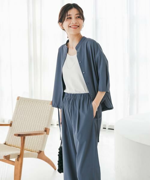 URBAN RESEARCH DOORS / アーバンリサーチ ドアーズ シャツ・ブラウス | 『仁村紗和さん着用』『UR TECH』サマシェアドロストブラウス | 詳細10