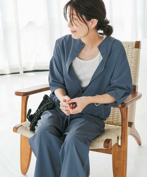 URBAN RESEARCH DOORS / アーバンリサーチ ドアーズ シャツ・ブラウス | 『仁村紗和さん着用』『UR TECH』サマシェアドロストブラウス | 詳細2