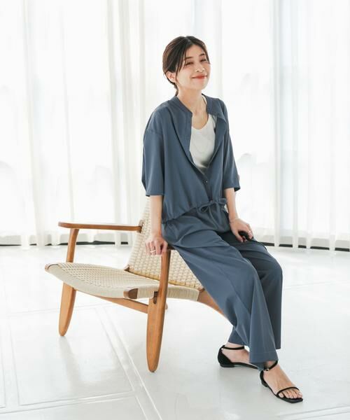 URBAN RESEARCH DOORS / アーバンリサーチ ドアーズ シャツ・ブラウス | 『仁村紗和さん着用』『UR TECH』サマシェアドロストブラウス | 詳細5