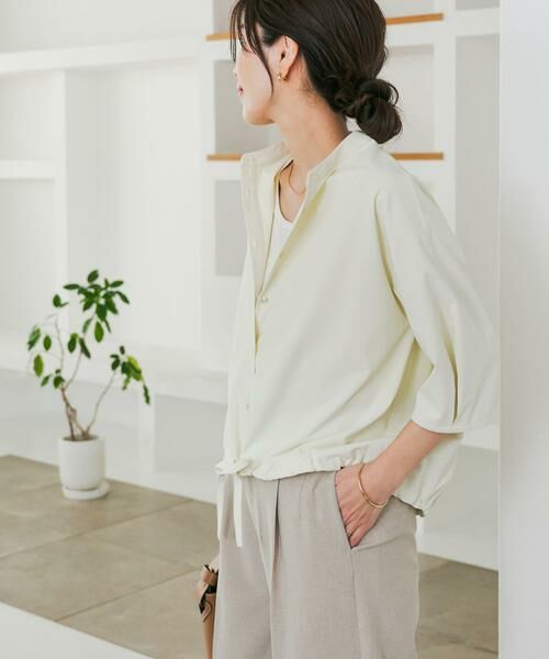 URBAN RESEARCH DOORS / アーバンリサーチ ドアーズ シャツ・ブラウス | 『仁村紗和さん着用』『UR TECH』サマシェアドロストブラウス | 詳細28