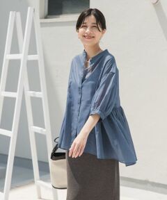 URBAN RESEARCH DOORS / アーバンリサーチ ドアーズ シャツ・ブラウス | 『UR TECH』ボイルサイドギャザーブラウス