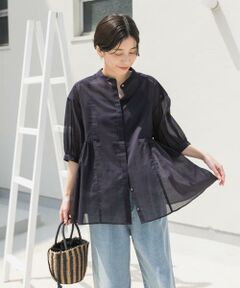 URBAN RESEARCH DOORS / アーバンリサーチ ドアーズ シャツ・ブラウス | 『UR TECH』ボイルサイドギャザーブラウス