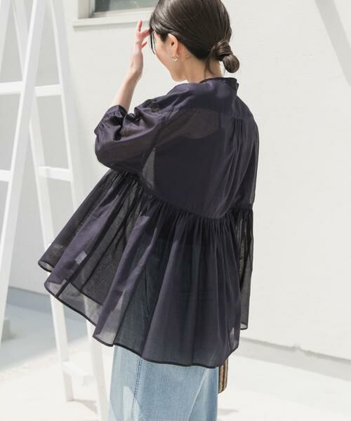 URBAN RESEARCH DOORS / アーバンリサーチ ドアーズ シャツ・ブラウス | 『UR TECH』ボイルサイドギャザーブラウス | 詳細19