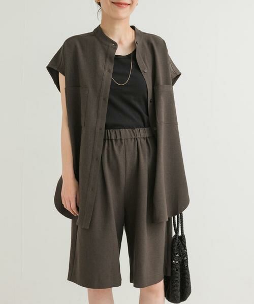 URBAN RESEARCH DOORS / アーバンリサーチ ドアーズ シャツ・ブラウス | 『UR TECH DRYLUXE』フレンチスリーブシャツ | 詳細1