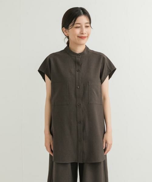 URBAN RESEARCH DOORS / アーバンリサーチ ドアーズ シャツ・ブラウス | 『UR TECH DRYLUXE』フレンチスリーブシャツ | 詳細11