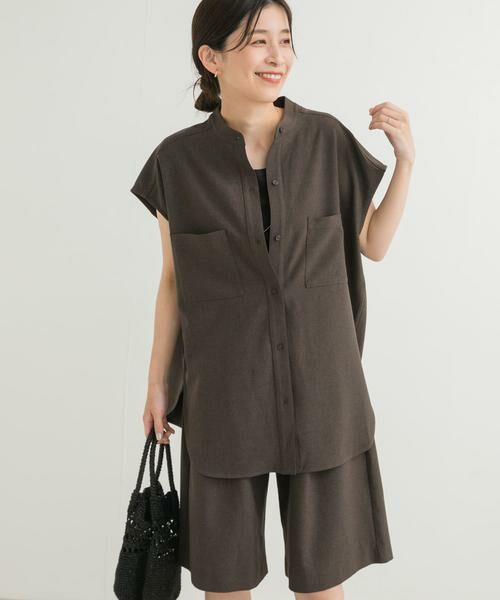 URBAN RESEARCH DOORS / アーバンリサーチ ドアーズ シャツ・ブラウス | 『UR TECH DRYLUXE』フレンチスリーブシャツ | 詳細3