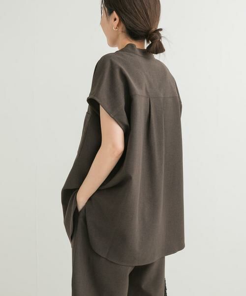 URBAN RESEARCH DOORS / アーバンリサーチ ドアーズ シャツ・ブラウス | 『UR TECH DRYLUXE』フレンチスリーブシャツ | 詳細5