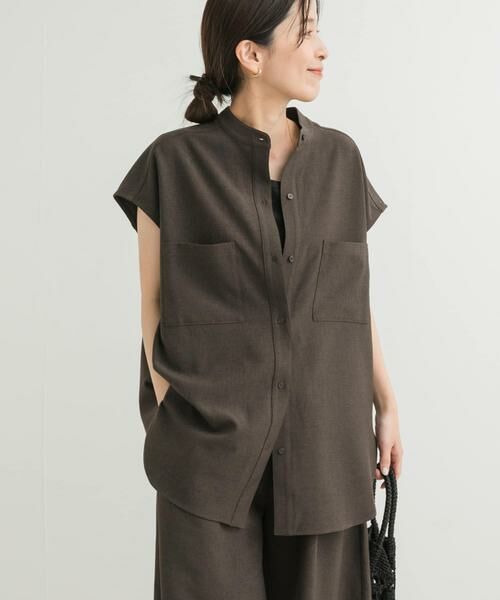 URBAN RESEARCH DOORS / アーバンリサーチ ドアーズ シャツ・ブラウス | 『UR TECH DRYLUXE』フレンチスリーブシャツ | 詳細8