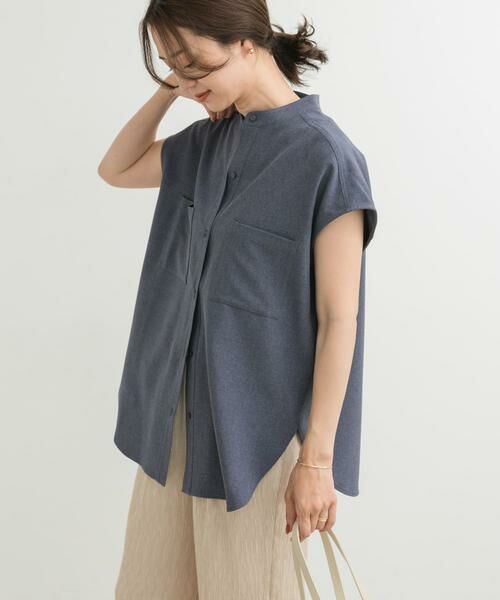 URBAN RESEARCH DOORS / アーバンリサーチ ドアーズ シャツ・ブラウス | 『UR TECH DRYLUXE』フレンチスリーブシャツ | 詳細16