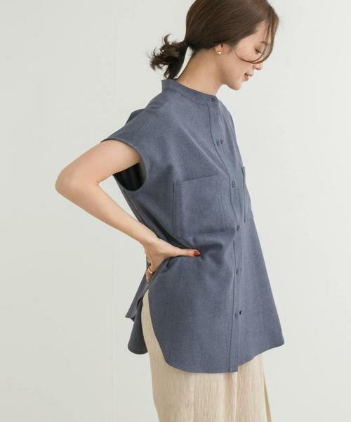 URBAN RESEARCH DOORS / アーバンリサーチ ドアーズ シャツ・ブラウス | 『UR TECH DRYLUXE』フレンチスリーブシャツ | 詳細20