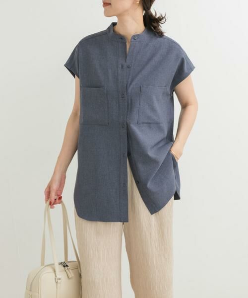 URBAN RESEARCH DOORS / アーバンリサーチ ドアーズ シャツ・ブラウス | 『UR TECH DRYLUXE』フレンチスリーブシャツ | 詳細21