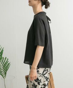 URBAN RESEARCH DOORS / アーバンリサーチ ドアーズ シャツ・ブラウス | リネンレーヨンバックリボンブラウス