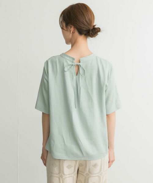 URBAN RESEARCH DOORS / アーバンリサーチ ドアーズ シャツ・ブラウス | リネンレーヨンバックリボンブラウス | 詳細13
