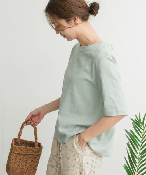 URBAN RESEARCH DOORS / アーバンリサーチ ドアーズ シャツ・ブラウス | リネンレーヨンバックリボンブラウス | 詳細2