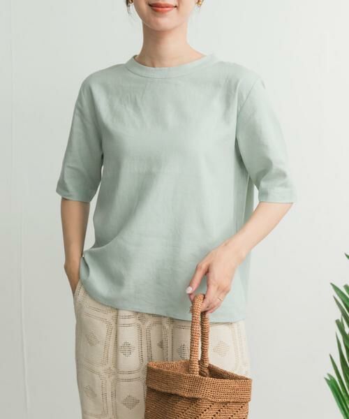 URBAN RESEARCH DOORS / アーバンリサーチ ドアーズ シャツ・ブラウス | リネンレーヨンバックリボンブラウス | 詳細4