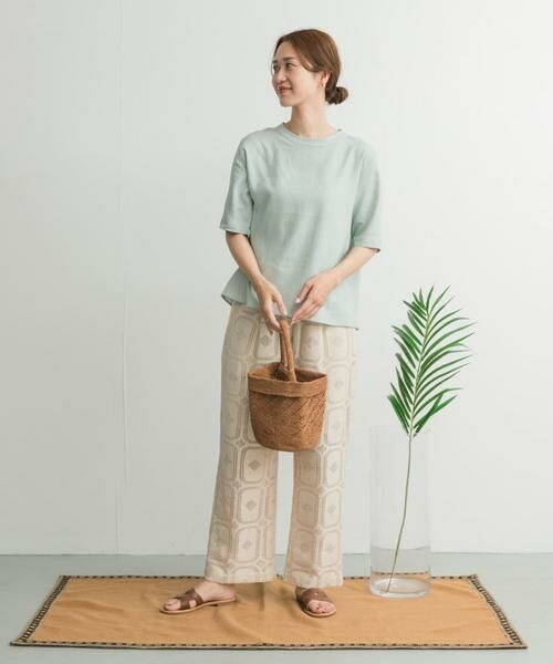 URBAN RESEARCH DOORS / アーバンリサーチ ドアーズ シャツ・ブラウス | リネンレーヨンバックリボンブラウス | 詳細6