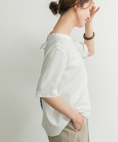 URBAN RESEARCH DOORS / アーバンリサーチ ドアーズ シャツ・ブラウス | リネンレーヨンバックリボンブラウス | 詳細25