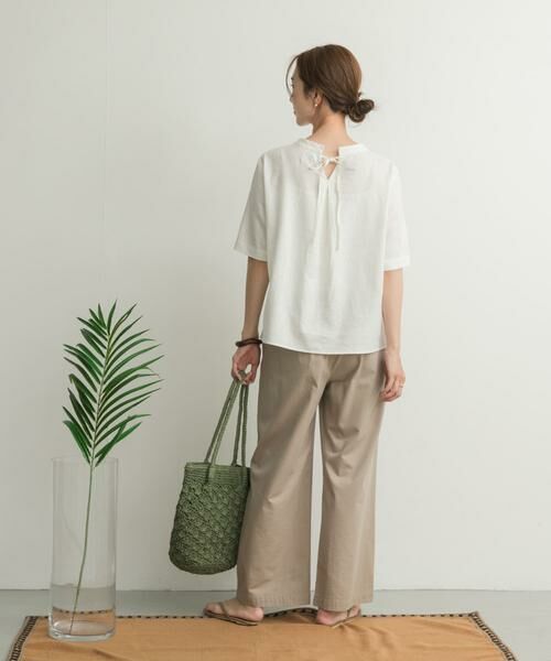 URBAN RESEARCH DOORS / アーバンリサーチ ドアーズ シャツ・ブラウス | リネンレーヨンバックリボンブラウス | 詳細27