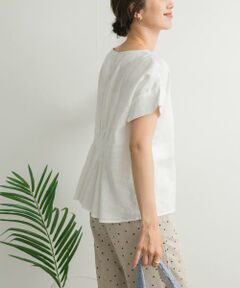 URBAN RESEARCH DOORS / アーバンリサーチ ドアーズ シャツ・ブラウス | リネンバックタックブラウス