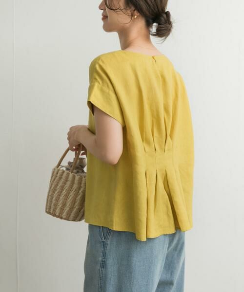 URBAN RESEARCH DOORS / アーバンリサーチ ドアーズ シャツ・ブラウス | リネンバックタックブラウス | 詳細1