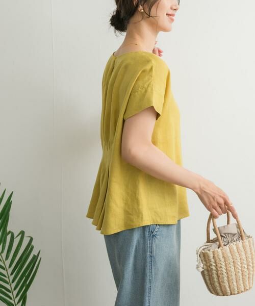 URBAN RESEARCH DOORS / アーバンリサーチ ドアーズ シャツ・ブラウス | リネンバックタックブラウス | 詳細3