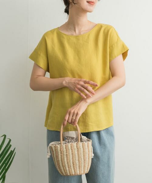 URBAN RESEARCH DOORS / アーバンリサーチ ドアーズ シャツ・ブラウス | リネンバックタックブラウス | 詳細4