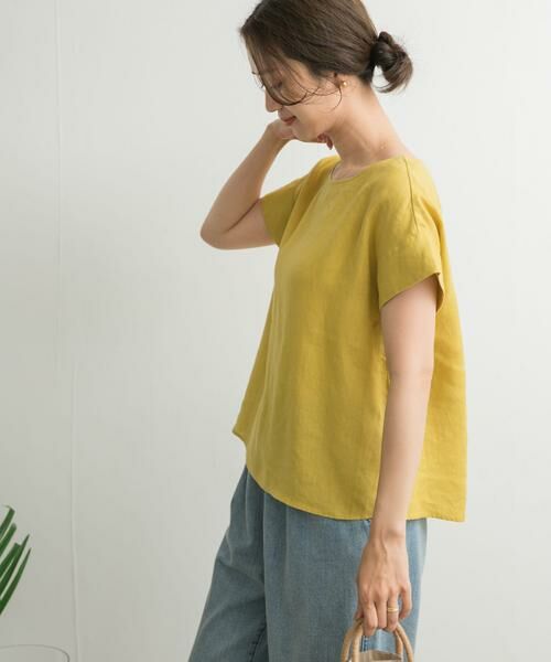 URBAN RESEARCH DOORS / アーバンリサーチ ドアーズ シャツ・ブラウス | リネンバックタックブラウス | 詳細5