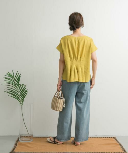 URBAN RESEARCH DOORS / アーバンリサーチ ドアーズ シャツ・ブラウス | リネンバックタックブラウス | 詳細7