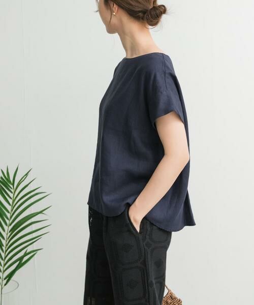 URBAN RESEARCH DOORS / アーバンリサーチ ドアーズ シャツ・ブラウス | リネンバックタックブラウス | 詳細11