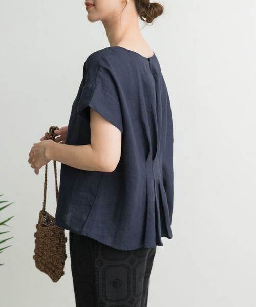 URBAN RESEARCH DOORS / アーバンリサーチ ドアーズ シャツ・ブラウス | リネンバックタックブラウス | 詳細12