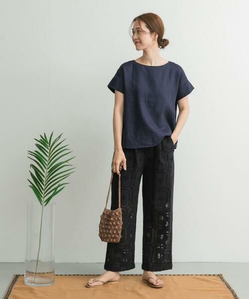 URBAN RESEARCH DOORS / アーバンリサーチ ドアーズ シャツ・ブラウス | リネンバックタックブラウス | 詳細15