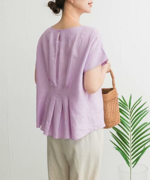 URBAN RESEARCH DOORS / アーバンリサーチ ドアーズ シャツ・ブラウス | リネンバックタックブラウス | 詳細27