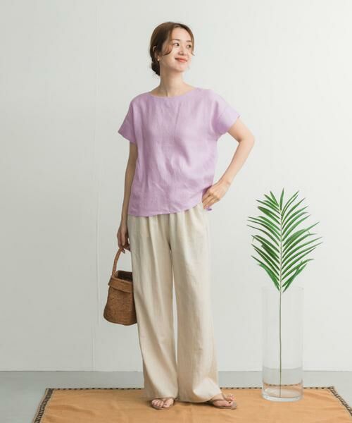 URBAN RESEARCH DOORS / アーバンリサーチ ドアーズ シャツ・ブラウス | リネンバックタックブラウス | 詳細30