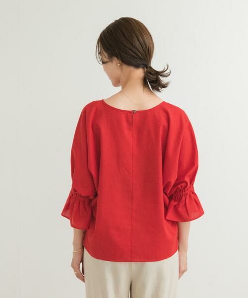 URBAN RESEARCH DOORS / アーバンリサーチ ドアーズ シャツ・ブラウス | 『WEB/一部店舗限定サイズ』『UR TECH 高機能リネン』キャンディースリーブブラウス | 詳細10